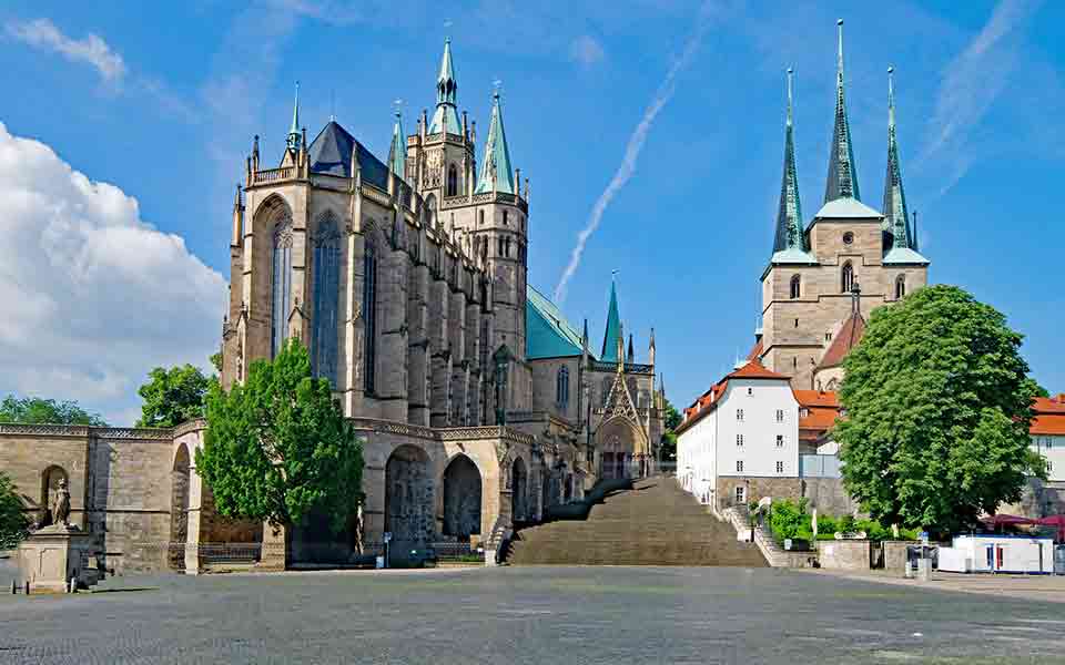 Reisen ab und nach Erfurt