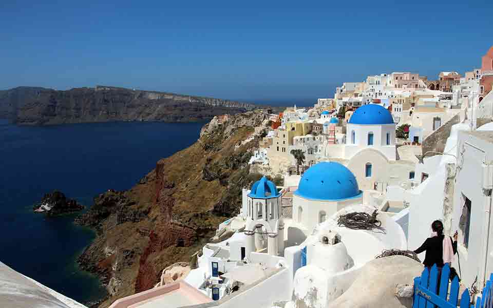 Reisen nach Santorin